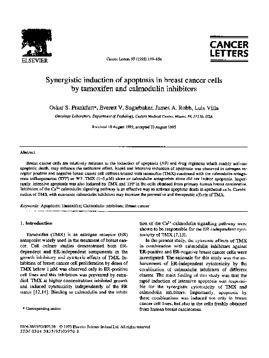 (PDF) Synergistic induction of apoptosis in breast cancer cells by ...