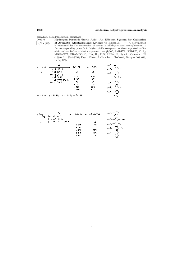 (PDF) ChemInform Abstract Hydrogen Peroxide/Boric Acid An Efficient