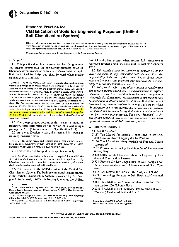 (PDF) Classification of Soils for Engineering Purposes (Unified Soil ...