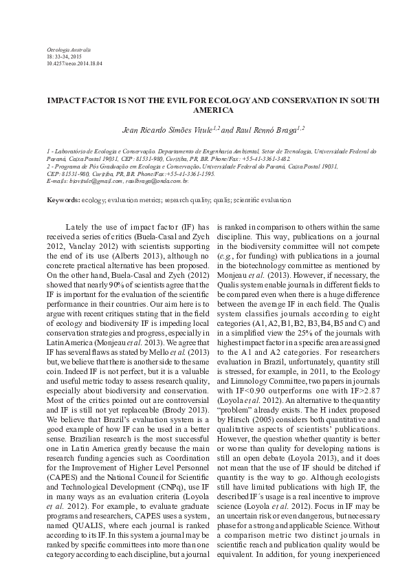 impact factor 2015 pdf