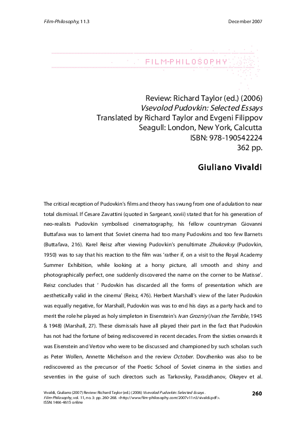 Pudovkin selected essays 03 picture