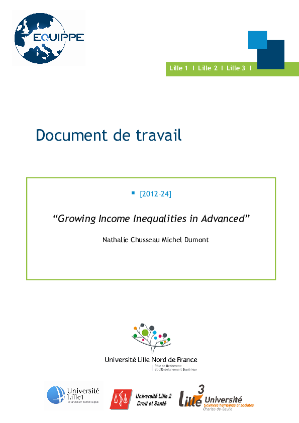 (PDF) Growing Income Inequalities in Advanced Countries