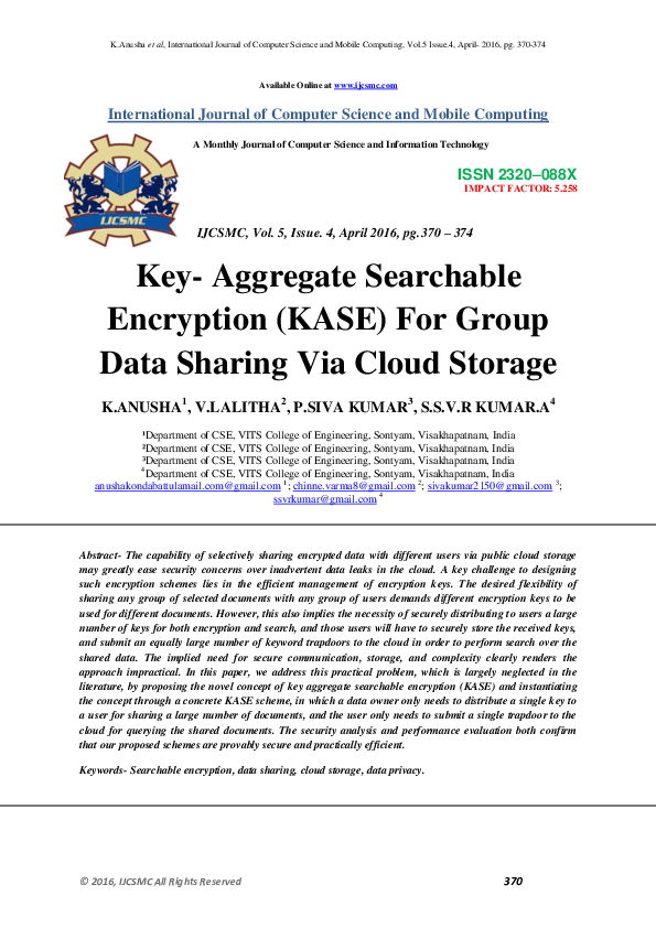 (PDF) International Journal of Computer Science and Mobile Computing ...