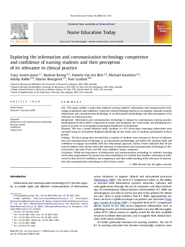 (PDF) Exploring the information and communication technology competence ...