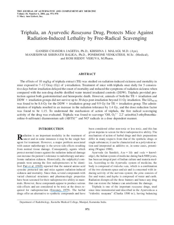 Triphala research paper image
