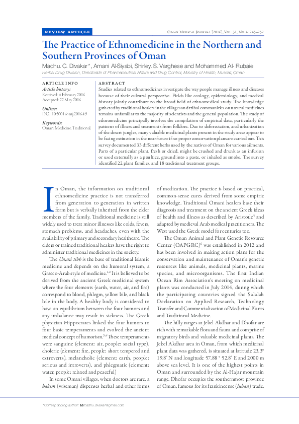 Ethnomedicine research articles image