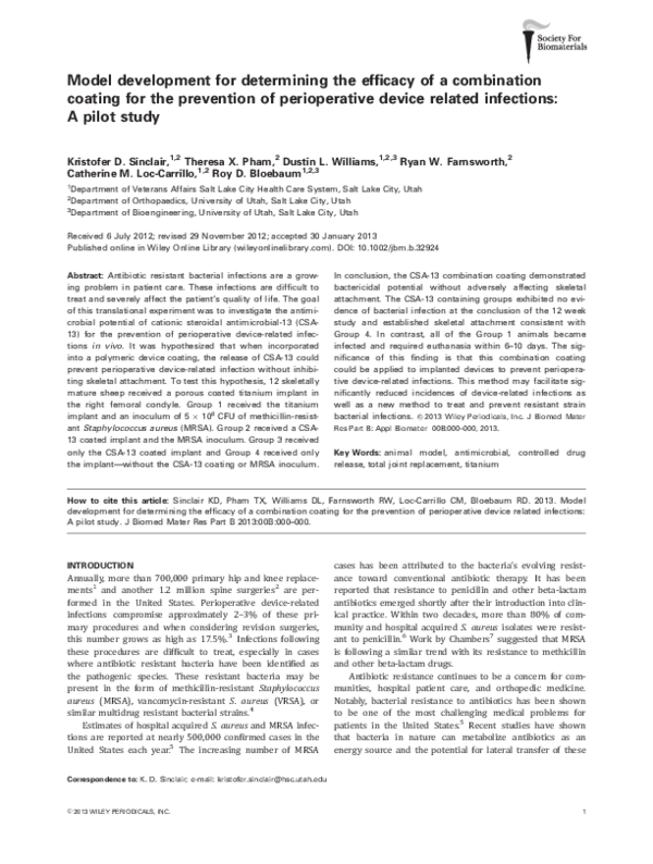 (PDF) Model development for determining the efficacy of a combination ...