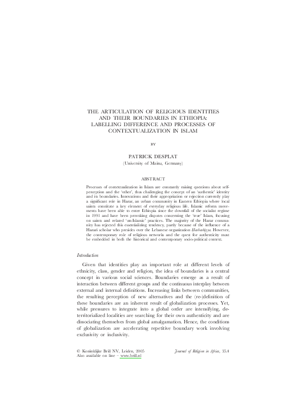 Ethiopia religion essay image