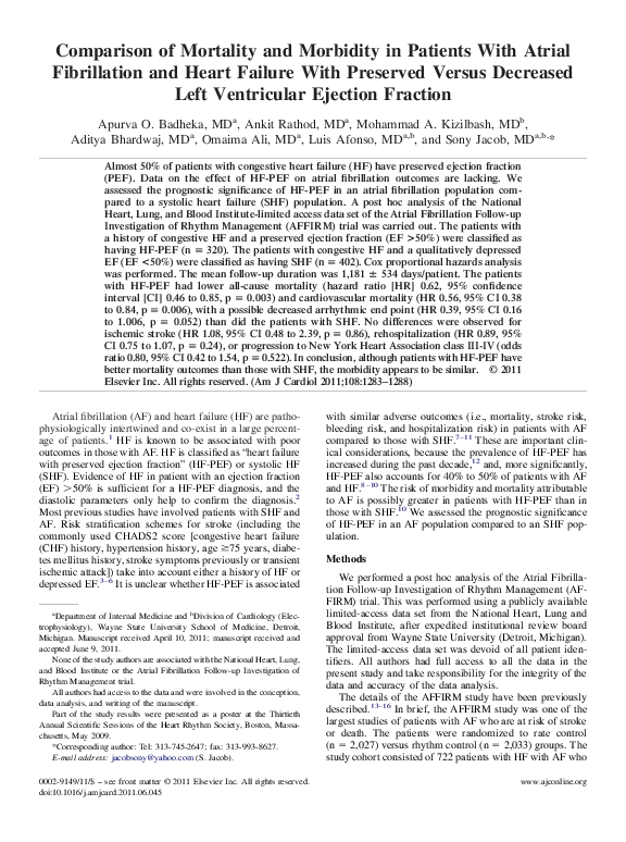  pdf comparison of mortality and morbidity in patients with atrial