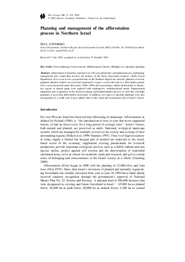 Economic benefits of afforestation image