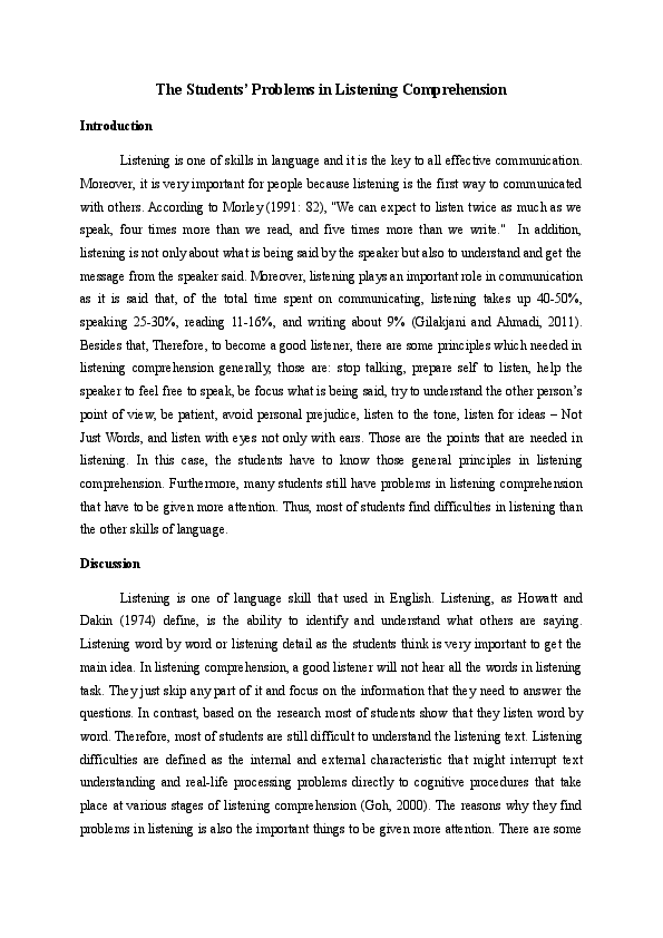 Types of listening essay picture