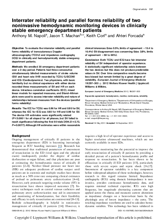  pdf interrater reliability and parallel forms reliability of two