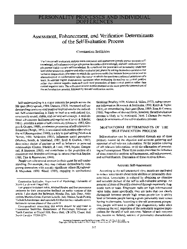 Self-enhancement examples image