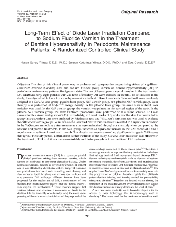 (PDF) Longterm effect of diode laser irradiation compared to sodium