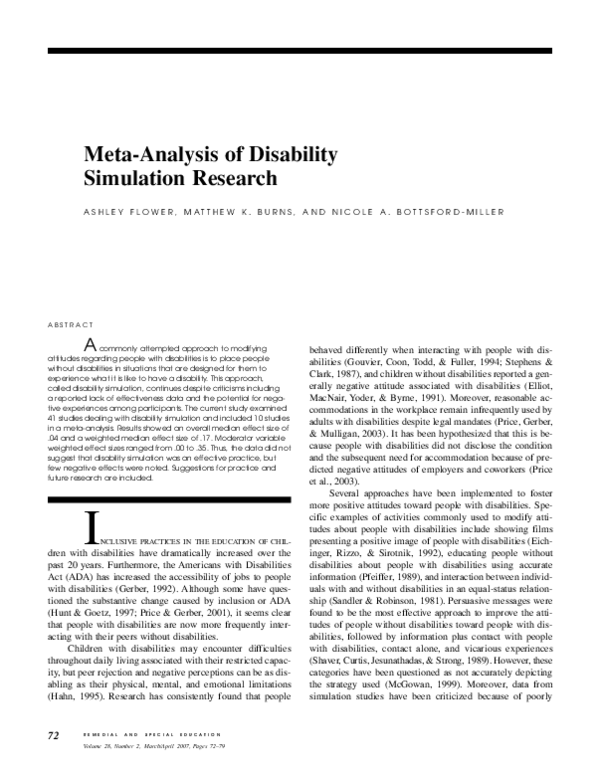 Disability simulation essay picture