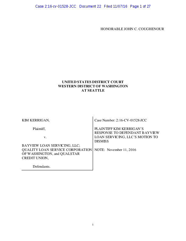 (PDF) Statute Of Limitations Issues Do Abandoned NonJudicial Foreclosures toll Washington's