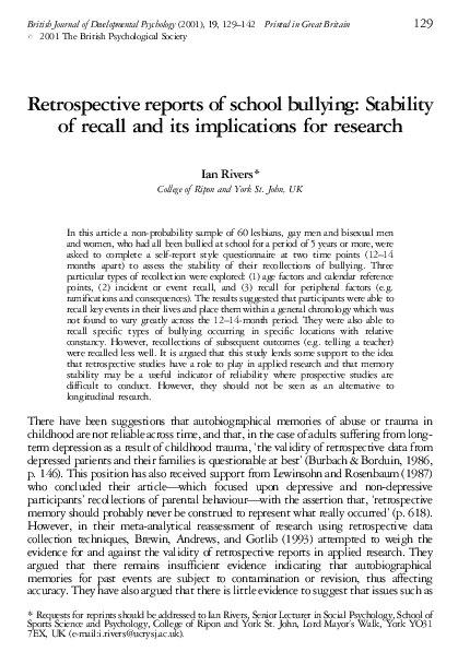 What is a retrospective paper image