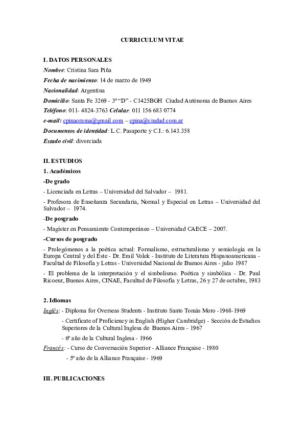 Curriculum vitae format in word image