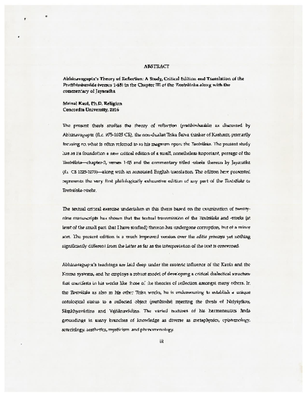 (PDF) Abstract of Doctoral Thesis