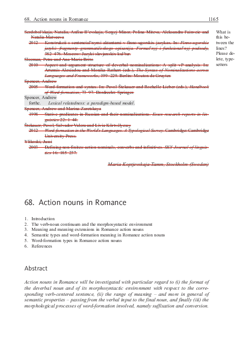 PDF) Action nouns in Romance | Livio Gaeta - Academia.edu