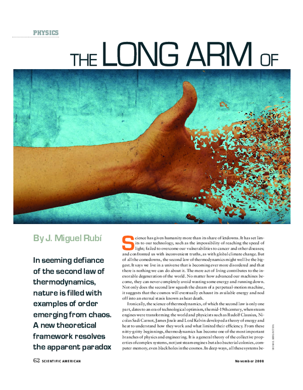 (PDF) The Long Arm of the Second Law Miguel Rubi Academia.edu