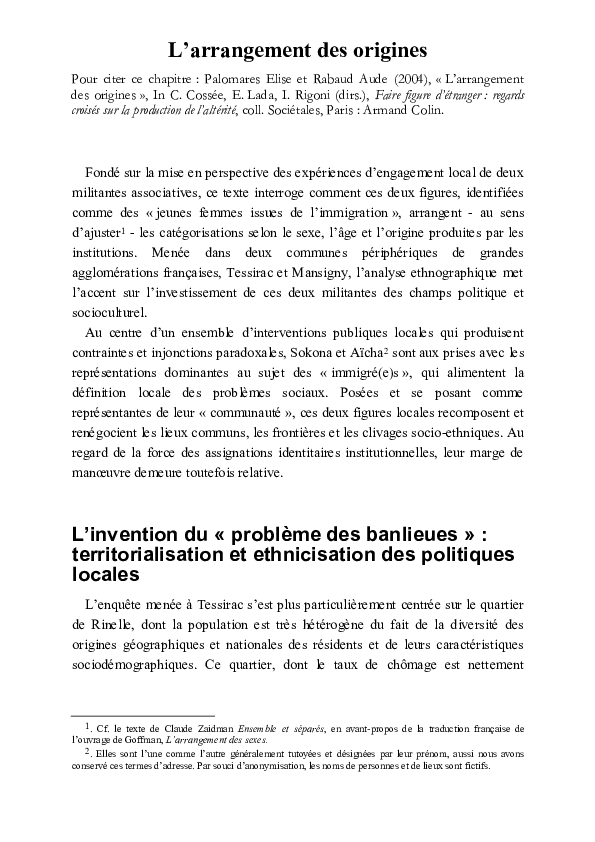 résumé de l'étranger chapitre par chapitre pdf