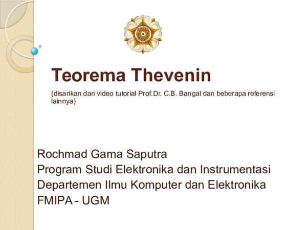 Ppt Teorema Thevenin Pptx