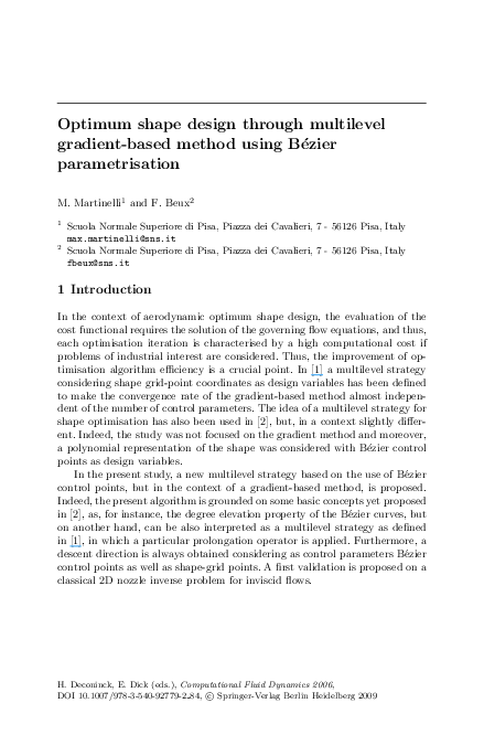 (PDF) Optimum shape design through multilevel gradient-based method ...