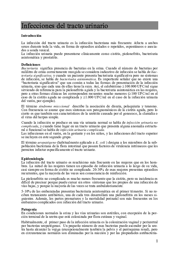 prostatitis bacteriana crónica causada por cefuroxima