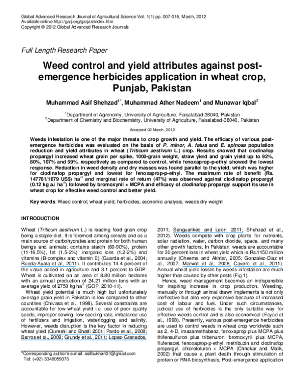 Research paper on herbicides image