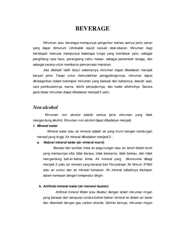 (PDF) Beverages Knowledge Riaz Fauzi Academia.edu