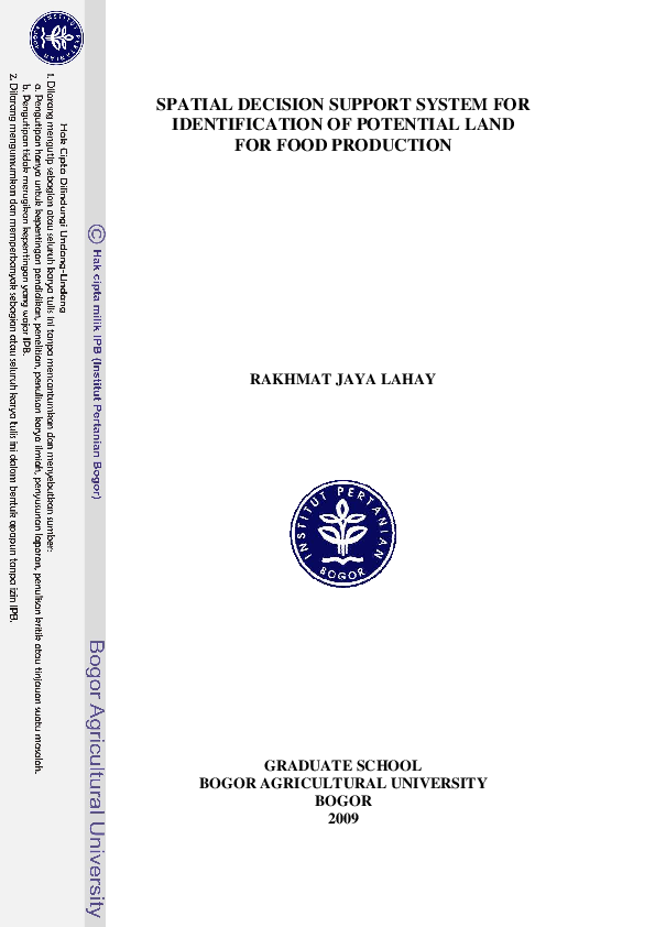 (PDF) Spatial decision support system for identification of potential ...