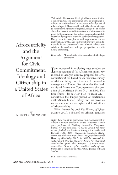 Afrocentric perspective example picture