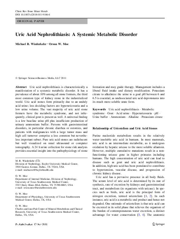 Urolithiasis journal pdf image