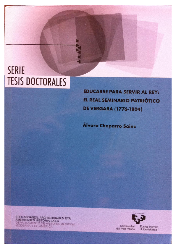 (PDF) Chaparro, Á. (2011). Educarse para servir al Rey : el Real ...