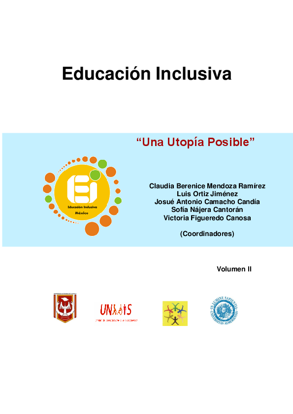 (PDF) Formación Docente para la Inclusión Educativa: un Área de ...