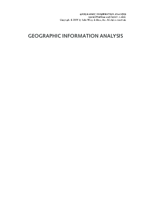 (PDF) GEOGRAPHIC INFORMATION ANALYSIS GEOGRAPHIC INFORMATION ANALYSIS