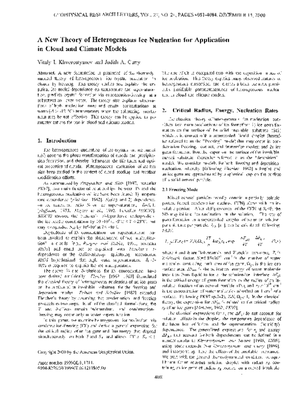 (PDF) A new theory of heterogeneous ice nucleation for application in ...