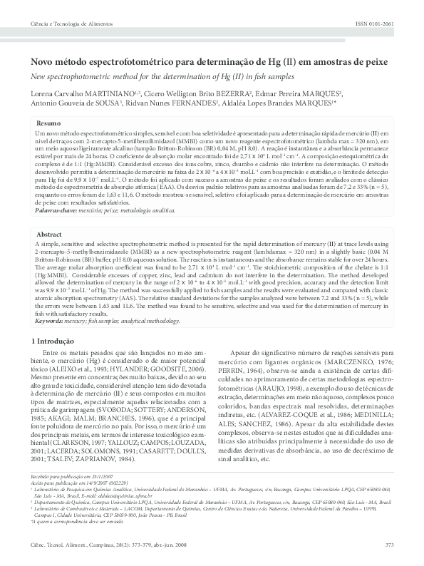 (PDF) A new spectrophotometric method for the determination of ferrous ...