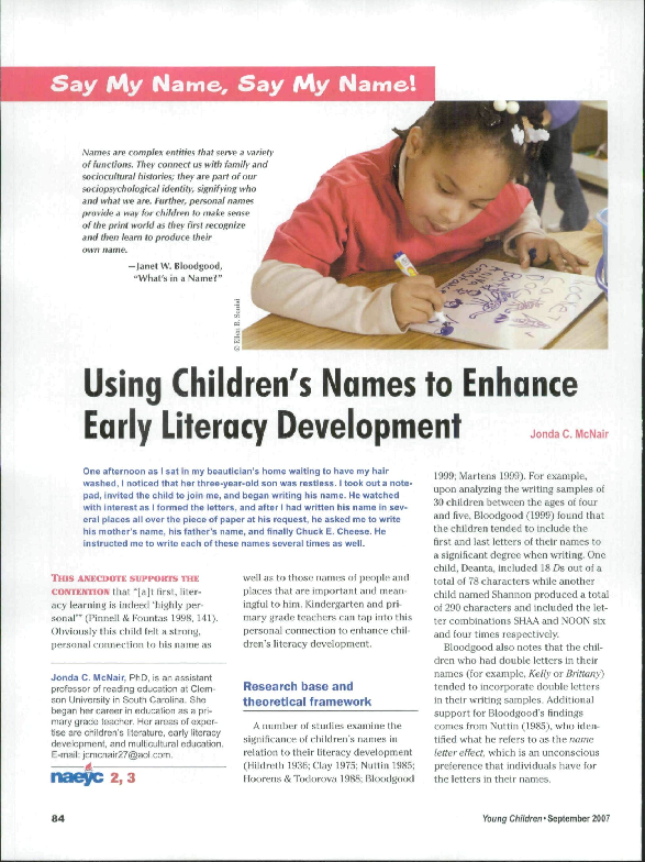 (PDF) Say My Name, Say My Name