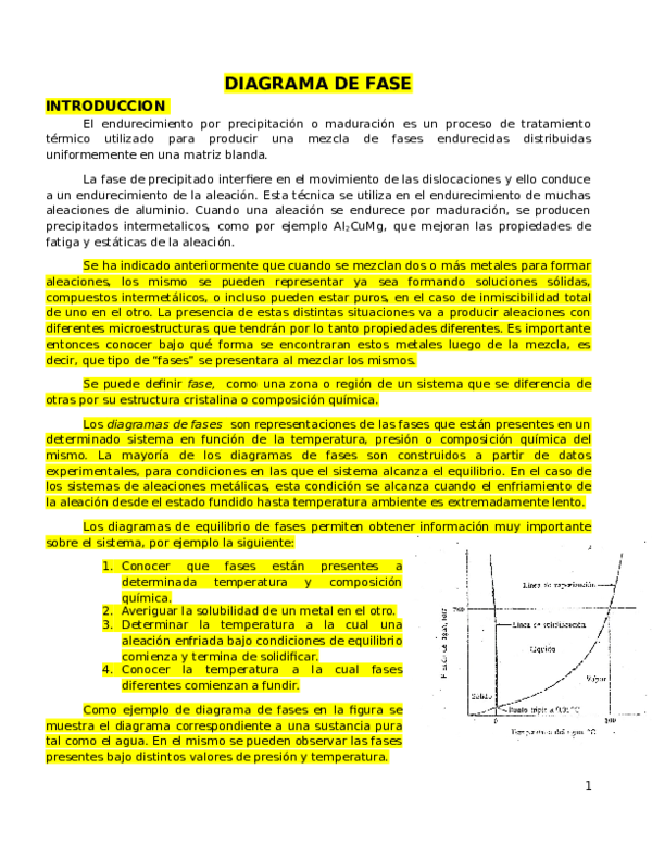 (DOC) DIAGRAMA DE FASE