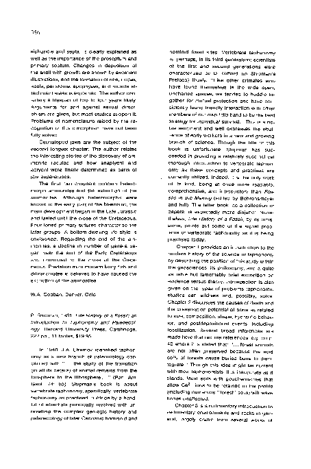 Pdf Life History Of A Fossil An Introduction To Taphonomy And Paleoecology Pat Shipman Academia Edu