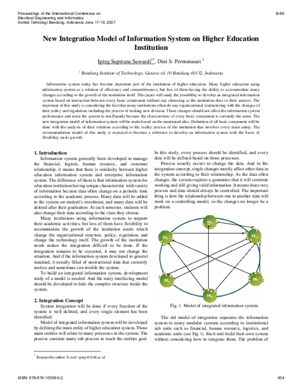 (PDF) New Integration Model of Information System on Higher Education ...