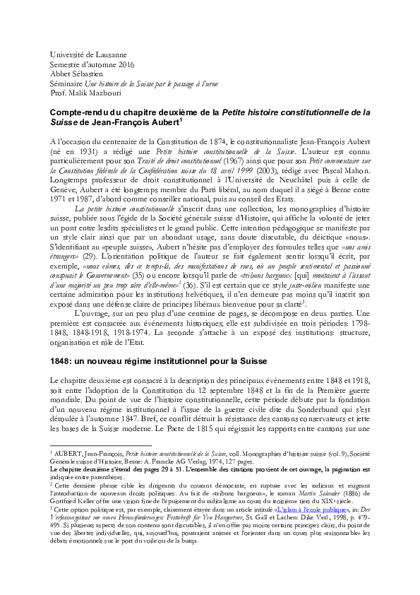 (PDF) Compte-rendu du chapitre deuxième de la Petite histoire ...