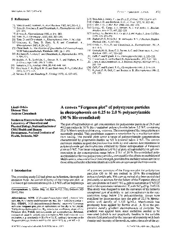 (PDF) A convex “Ferguson plot” of polystyrene particles in ...