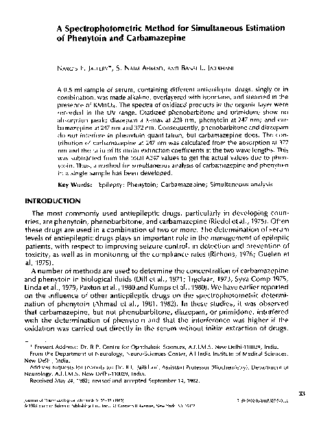 (PDF) A spectrophotometric method for simultaneous estimation of ...