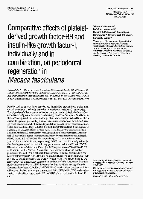 (PDF) … effects of plateletderived growth factor‐BB and insulin‐like ...