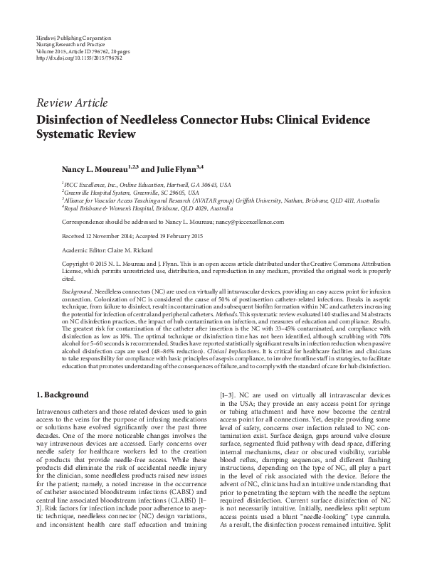 Research paper disinfection image