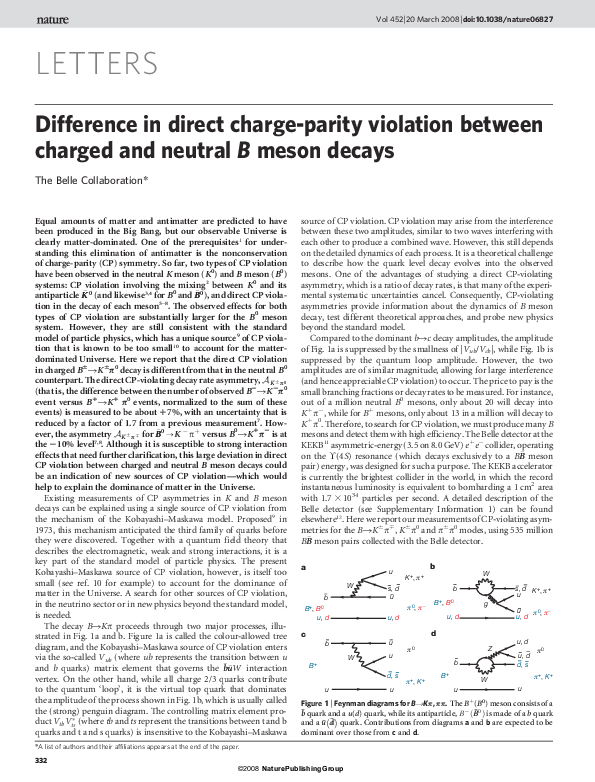 (PDF) Difference in direct charge-parity violation between charged and ...