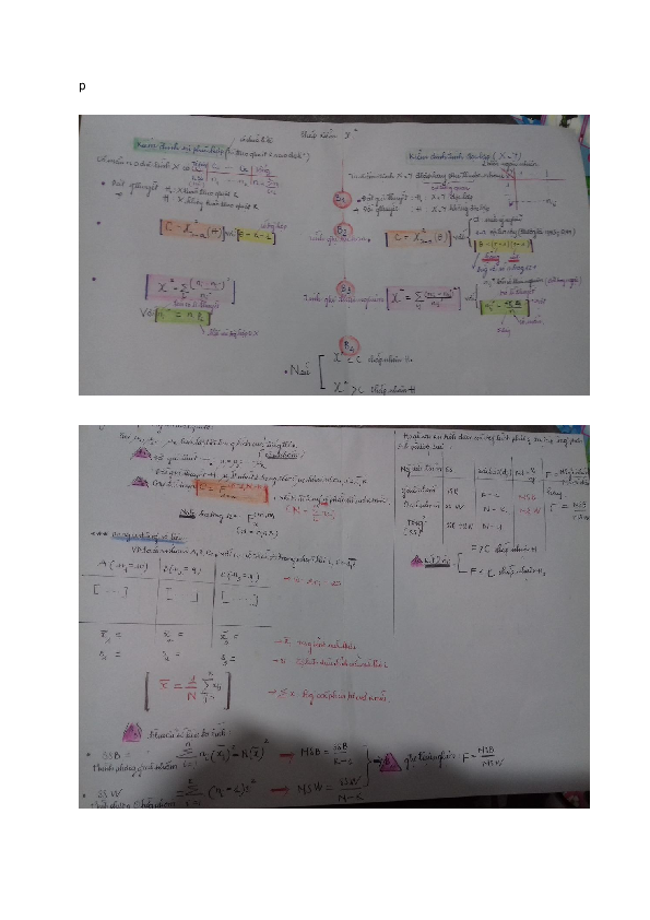 First page of “XÁC SUẤT THỐNG KÊ - BT & VD”